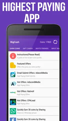 Bigcash Earn Money & Free Gift Cards android App screenshot 2